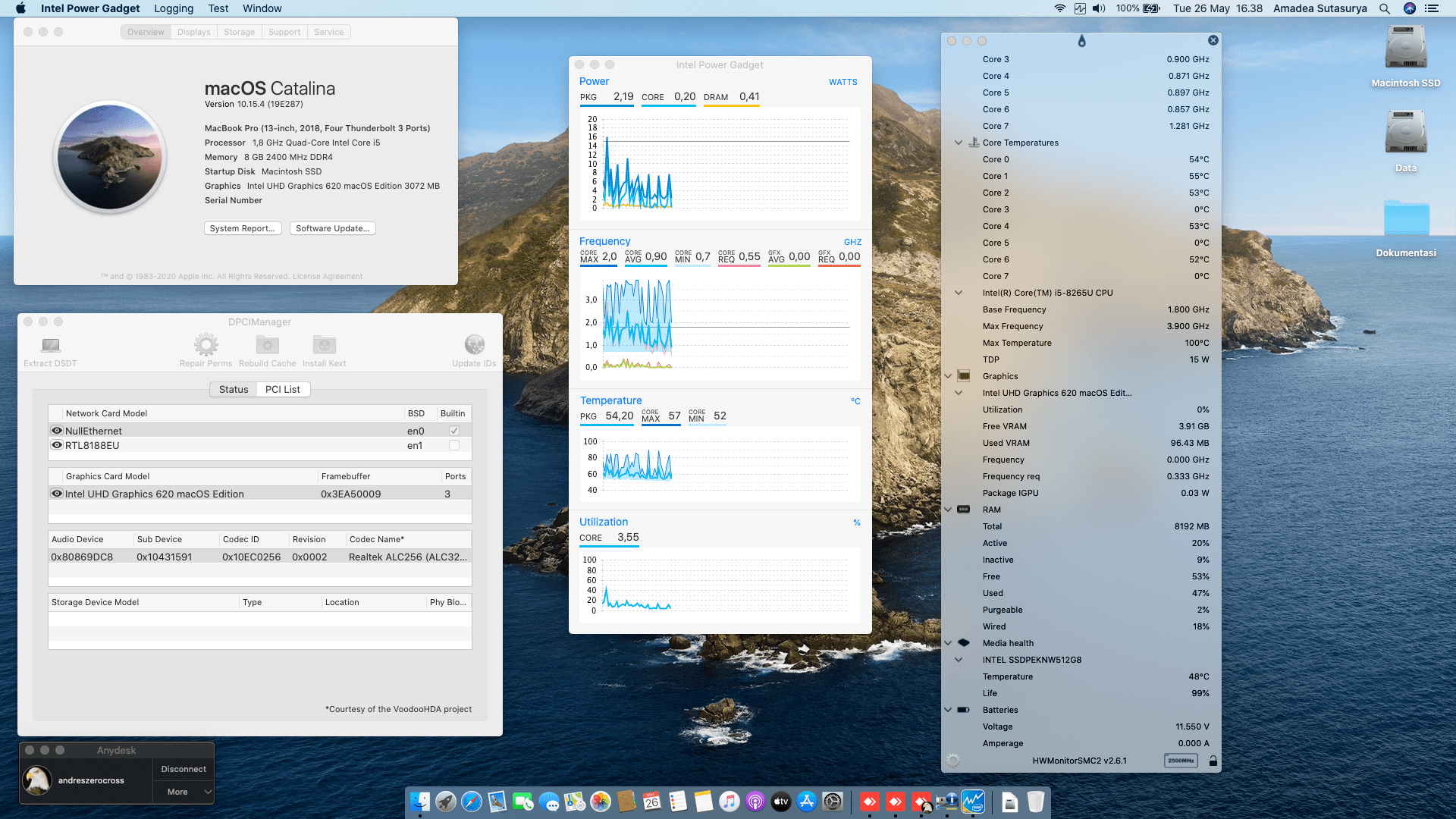 Success Hackintosh macOS Catalina 10.15.4 Build 19E287 at Asus VivoBook S14 S430FN